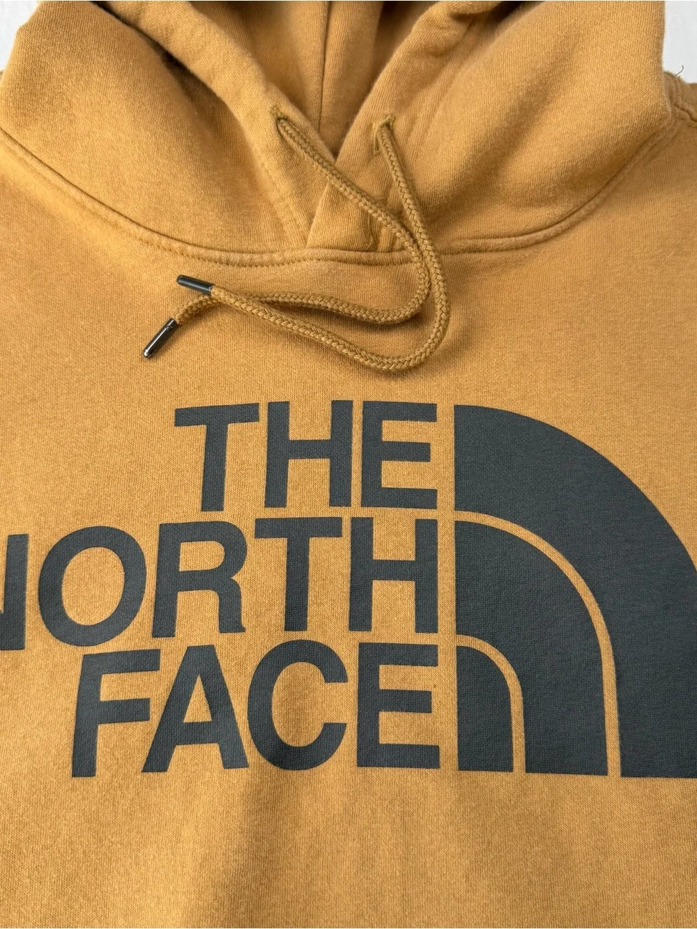 The North Face Half Dome Hoodie Mens XL Camel Tan Pullover Logo